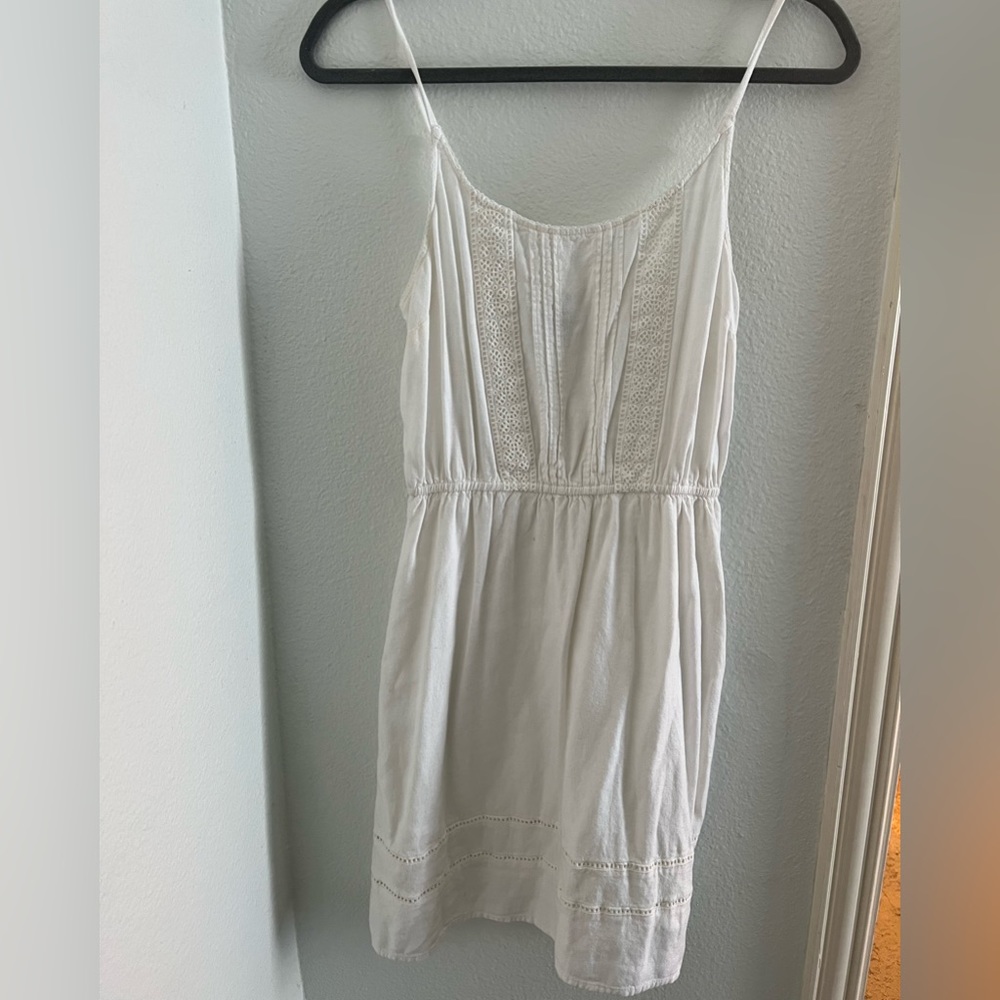 Mini Linen White Dress
